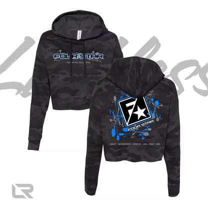 4Star Paint Splatter Women's Cropped Hoodie