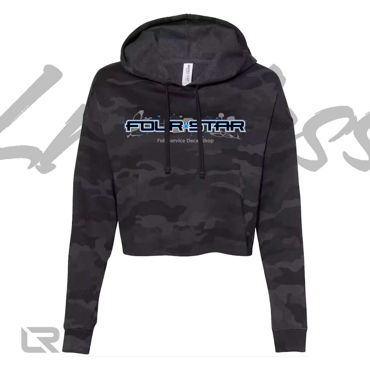 4Star Paint Splatter Women's Cropped Hoodie