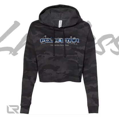 4Star Paint Splatter Women's Cropped Hoodie
