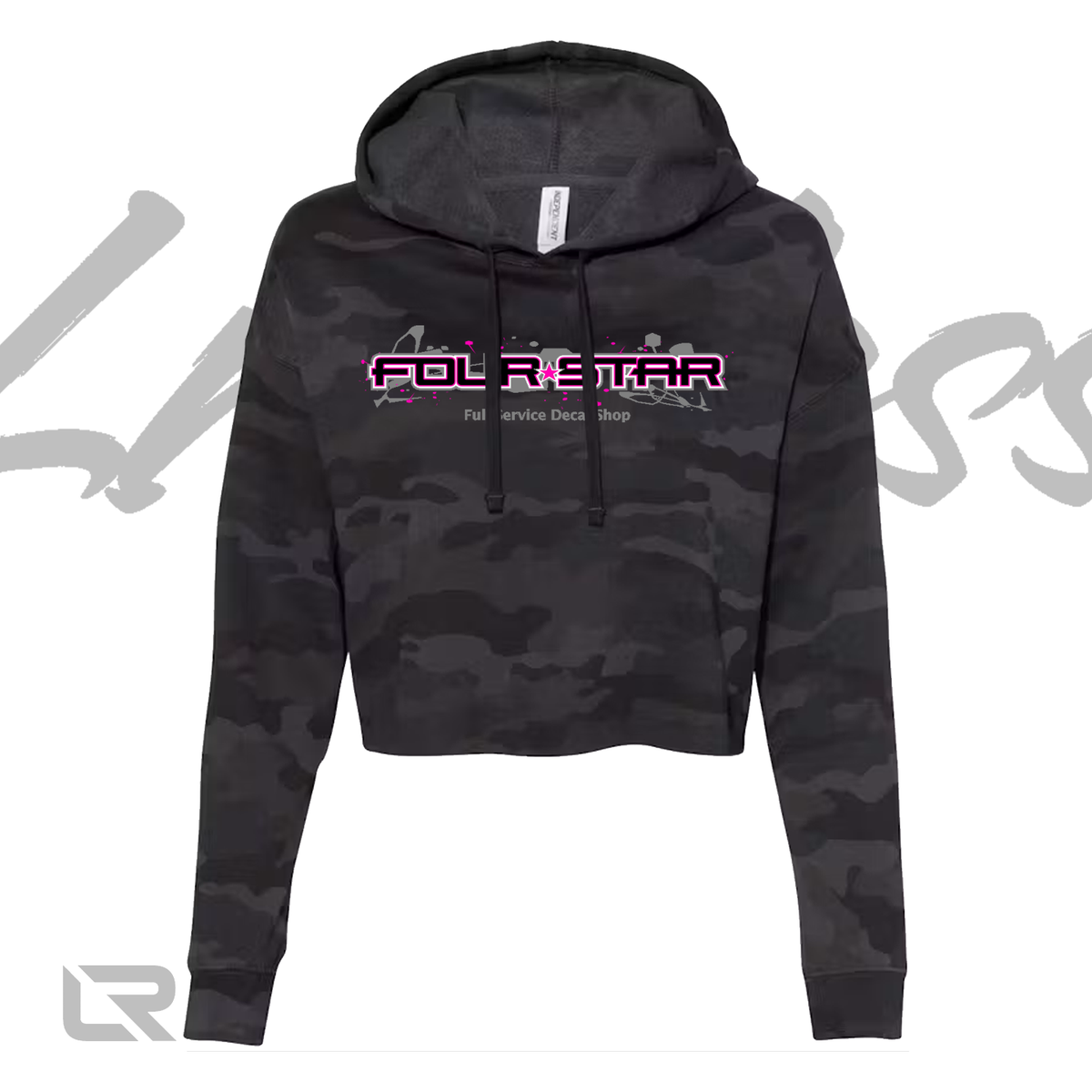 4Star Paint Splatter Women's Cropped Hoodie