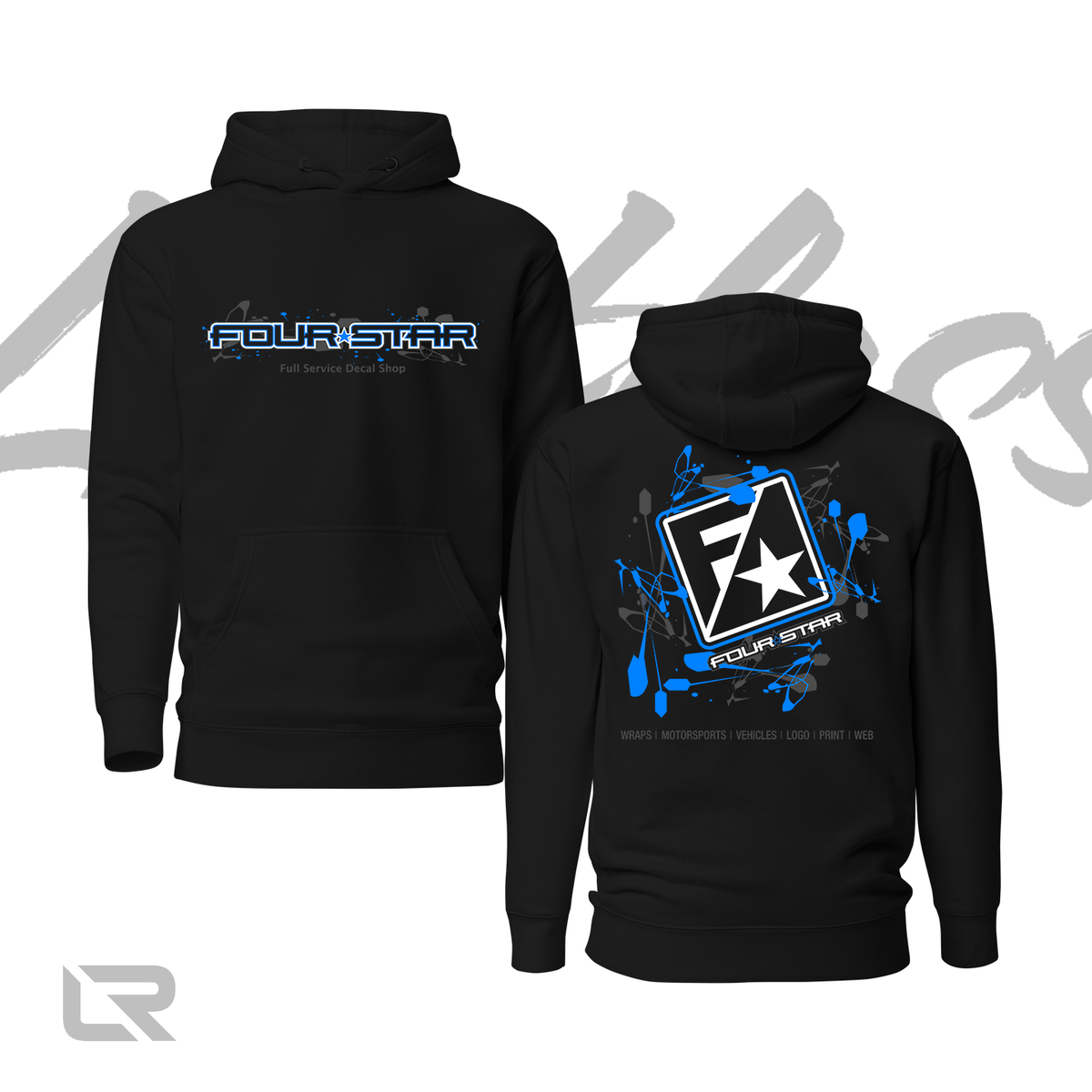 4Star Paint Splatter Hoodie